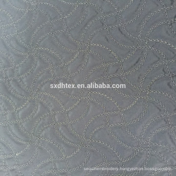 100% polyester quilting fabric, embroidered design fabric for winter coat